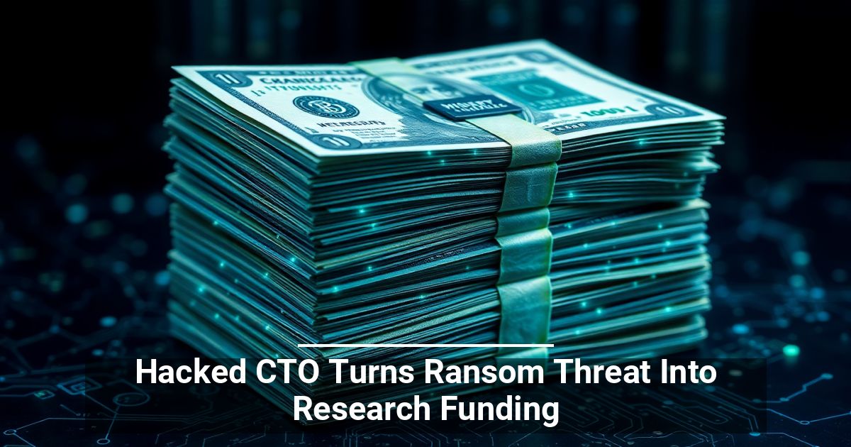 Hacked CTO Turns Ransom Threat Into Research Funding